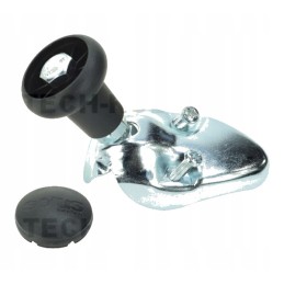 Universali vairo rankenėlė, juoda, 2 varžtai g