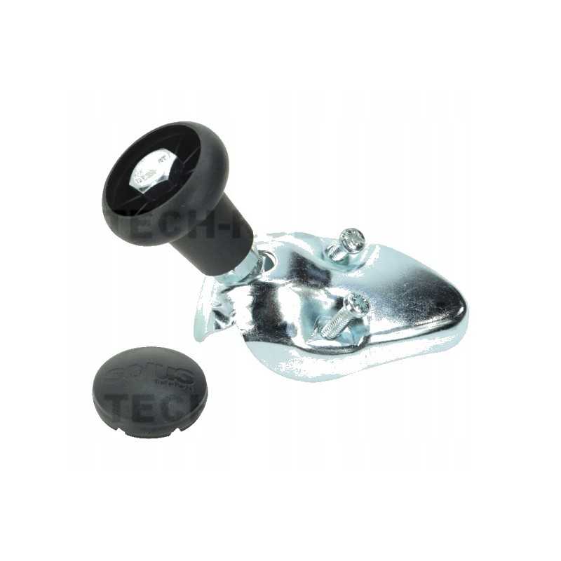 Universali vairo rankenėlė, juoda, 2 varžtai g