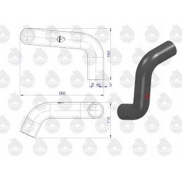Apatinė radiatoriaus žarna mf 4 original ursus