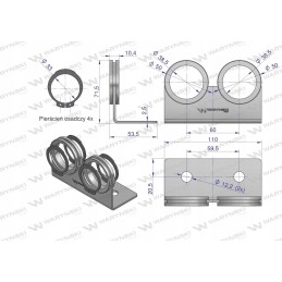 Warynski euro pushpul dvigubos greitos jungties laikiklis