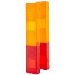 Oranžinės raudonos stačiakampės lempos gaubtas 30