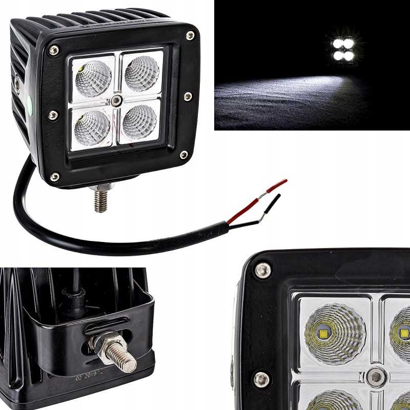 LED darbo lempa 4 LED 16W 1400lm potvynis