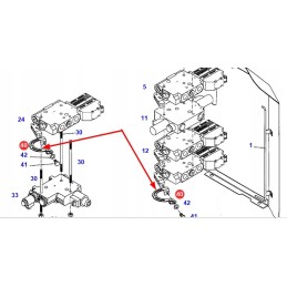 0067068204000 hidraulinio vožtuvo svirtis