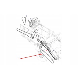 71423444 V formos diržas pasvirusiam konvejerio pavarai