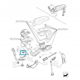 Valdymo skydelis New Holland T6 T7 82032 valdiklis