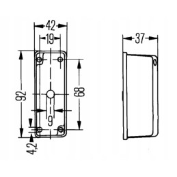 Markeris 24v lp balta ir raudona hella