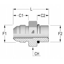 Įsukama jungtis 3 4 jicx9 16 unf