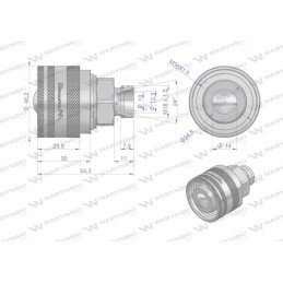 Vožtuvo kamštis bizon m18x1 5 prisukamas