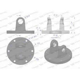 Antkaklis su šakėmis 23 8x61 3 serija 2r Warynski