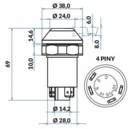 Perjungimo mygtukas lėčiau massey mf 3383561m1