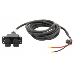 3 polių dvigubas maitinimo lizdas su laidu