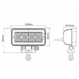 LED darbo lempa 12w 1136lm difuzinė LA10095