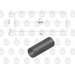 Viršutinė guminė žarna C 385 originali Ursus