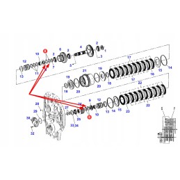 F824100360620 galios perjungimo pavarų selektorius