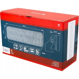 LED darbo lempa stačiakampė 54w 3960 lm 10 30v s