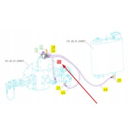101438205 hidraulinė žarna kūlimo mašinos sankabai