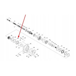 Tb1s411010025k PTO sankabos frikcinis diskas