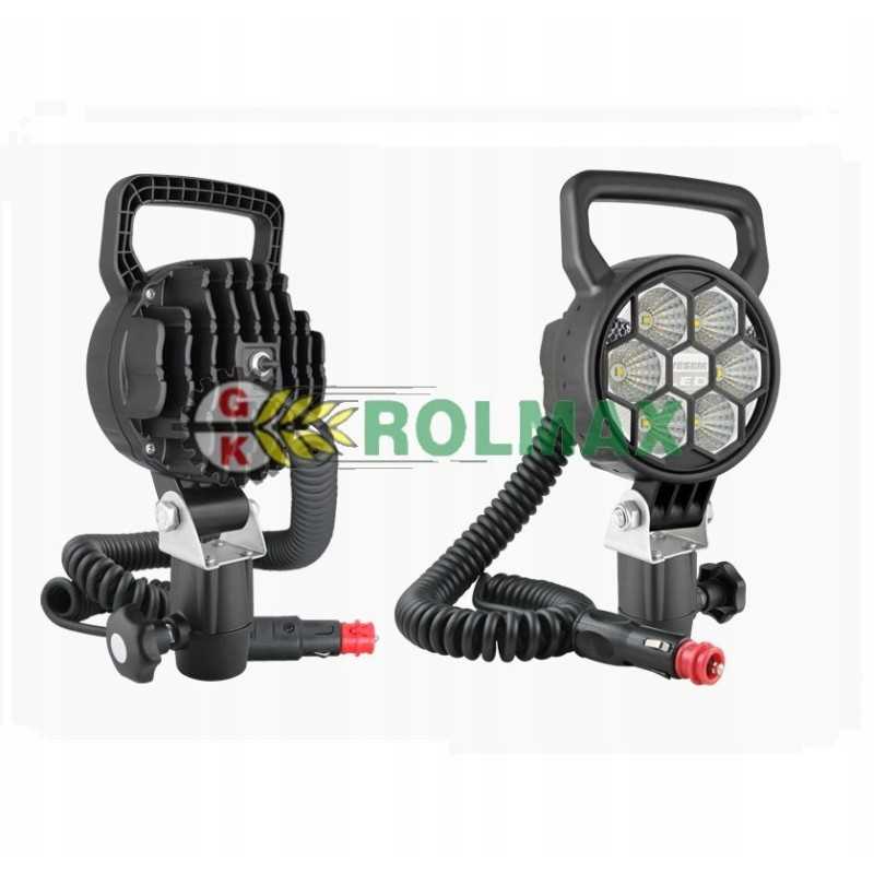 LED darbo lempa 2500lm, magnetinė, su CRC jungikliu