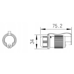 Erich Jaeger 251100jae 3 polių kištukas