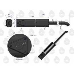 Šoninis duslintuvas dl 1300mm c 385 originalus ursus