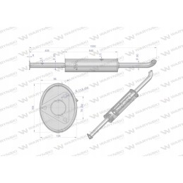 Tiesus duslintuvas ilgas 1550mm 8kg c 385 inox motoge