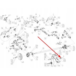 101454468 įvorė su kaiščiu grūdų bunkeriui