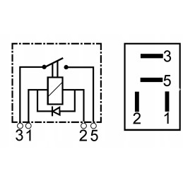 Universali relė mikro 12v diodas Kia Toyota