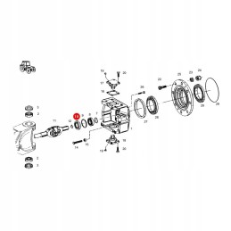 Žiedinis simering fendt 12018678b corteco