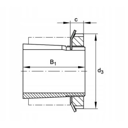 Guolių įdėklas 30x72x20 mm ina fag