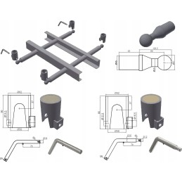 Kamuoliukų skersmuo 50, skirtas nuvertimui kipra 3500kg, rinkinyje 4 vnt