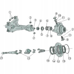 John Deere 12197 priekinės ašies plokštė