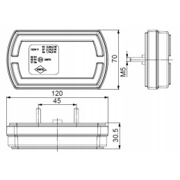 LED galiniai kombinuoti žibintai autobusui, priekabai vilkikui
