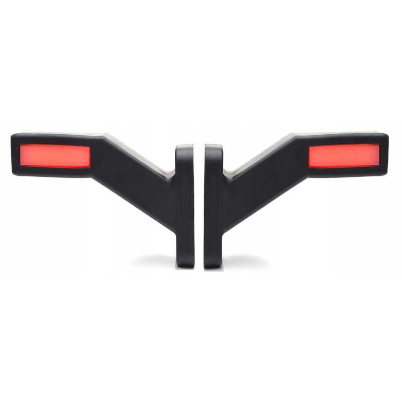 Markerinis žibintas priekabos priekabos vilkikai, LED markerio kryptis 2x