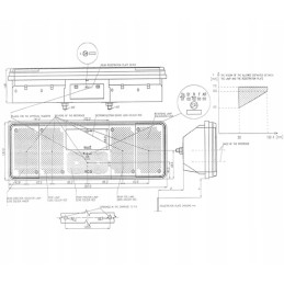 Dešinysis galinis kombinuotas žibintas 12 24v, oranžinis