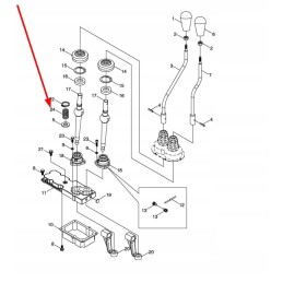 Tb604 374b 1 15 pavarų svirties spyruoklė