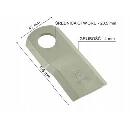 Kuhn vejapjovės peilis, kairysis, su apvalinimu k6802970 52