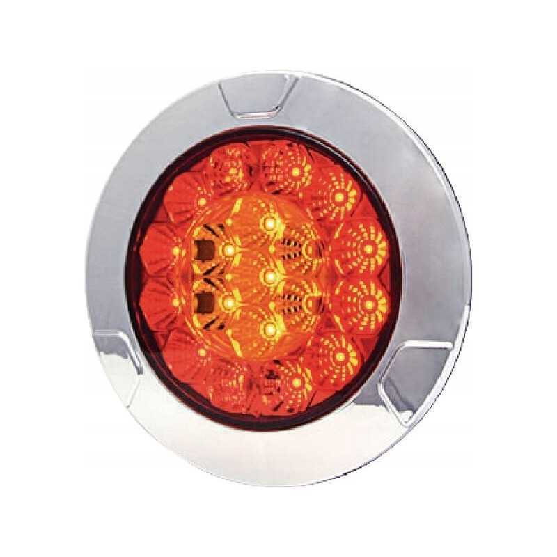 Apvalus LED galinis žibintas, skersmuo 152mm, 12 24v