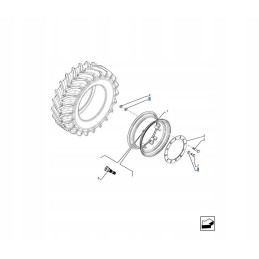 Poveržlė 17x32x5 new Holland korpusas 5100516 cnh