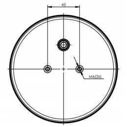 Apvalus LED galinis žibintas, skersmuo 152mm, 12 24v