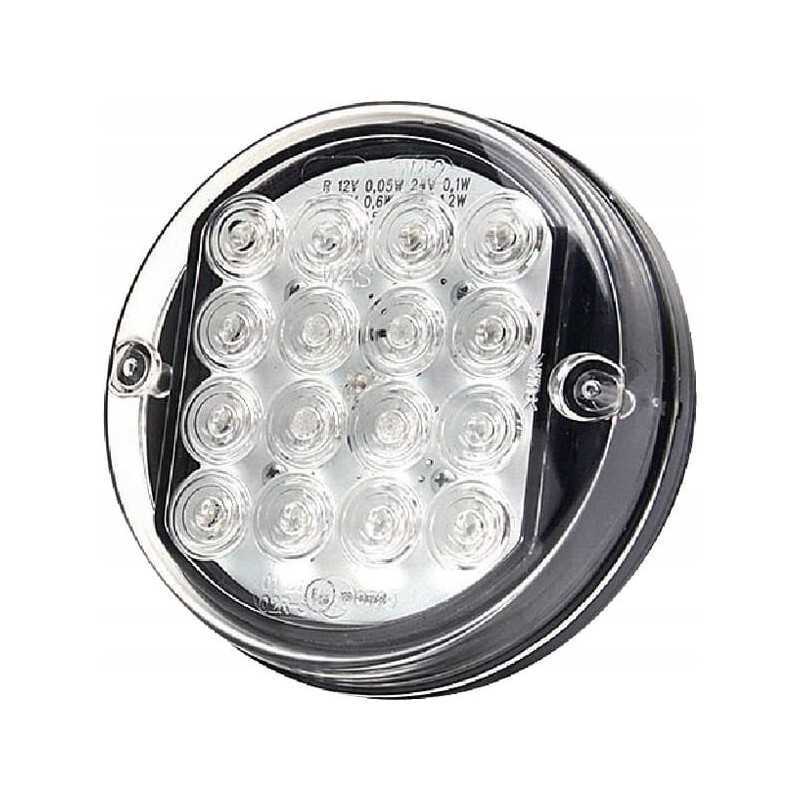 Apvalus LED galinis žibintas, skersmuo 115mm, 12 24v