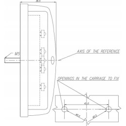 Apvalus LED galinis žibintas, skersmuo 115mm, 12 24v