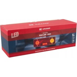 LED galinis žibintas, dešinysis, stačiakampis, 12 24v