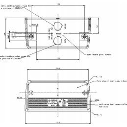 Kombinuotas galinis žibintas 220x104mm dešinysis cobo 0278000