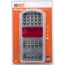 LED priekabos galinis žibintas, stačiakampis, 12v, kairysis, 235