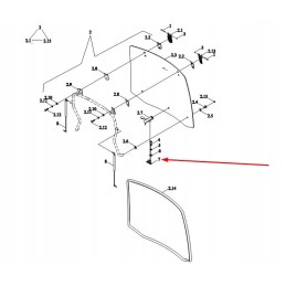 Ts06451016003 plastikinis galinio lango laikiklis