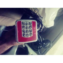 LED galinis žibintas 5 funkcijos 2x25led 12 24v 2 vnt