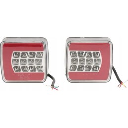 Stačiakampis LED galinis žibintas 12 24v 98 8x