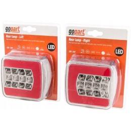 Stačiakampis LED galinis žibintas 12 24v 98 8x