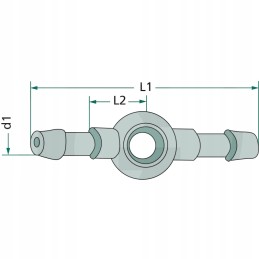 Dvigubos kilpos jungtis 8mm granitas