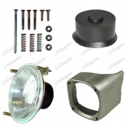 Priekinis žibintas su Massey Ferguson dešiniuoju korpusu